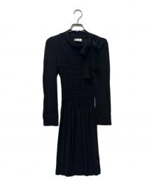 RED VALENTINO（レッドヴァレンティノ）の古着「長袖ワンピース」｜ブラック