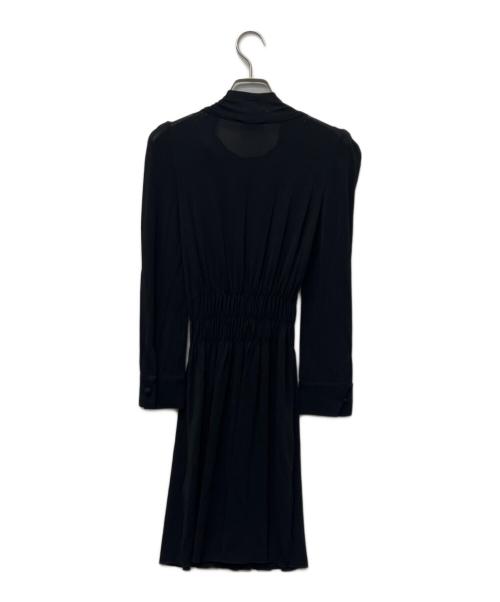 RED VALENTINO（レッドヴァレンティノ）RED VALENTINO (レッドヴァレンティノ) 長袖ワンピース ブラック サイズ:ＸＳの古着・服飾アイテム