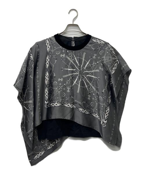 sacai（サカイ）sacai (サカイ) Dr.Woo Bandanaカットソー ブラック サイズ:２の古着・服飾アイテム