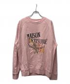 maison kitsuneメゾンキツネ）の古着「スウェット」｜ピンク
