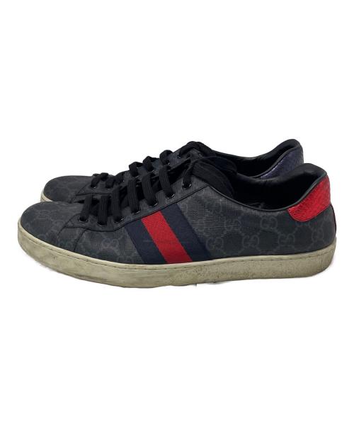GUCCI（グッチ）GUCCI (グッチ) GGスプリームスニーカー ブラック サイズ:SIZE 9の古着・服飾アイテム