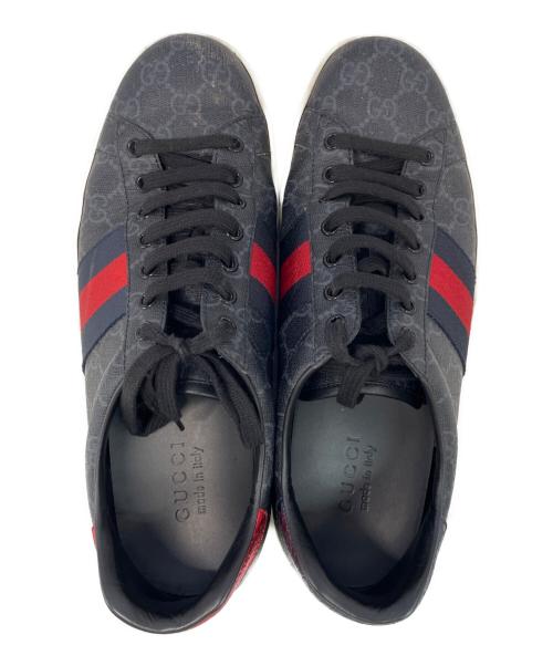 GUCCI（グッチ）GUCCI (グッチ) GGスプリームスニーカー ブラック サイズ:SIZE 9の古着・服飾アイテム