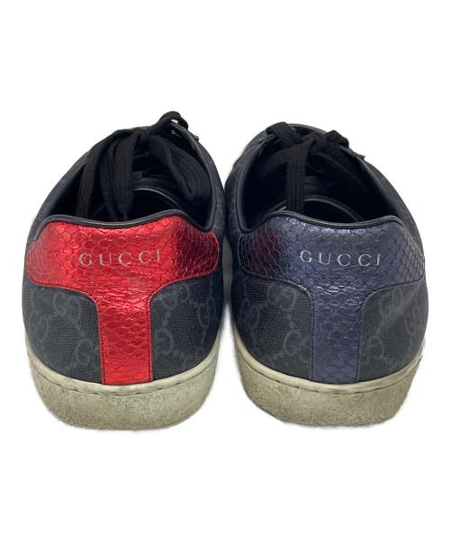 GUCCI（グッチ）GUCCI (グッチ) GGスプリームスニーカー ブラック サイズ:SIZE 9の古着・服飾アイテム