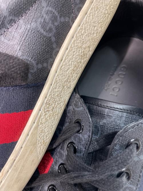 GUCCI（グッチ）GUCCI (グッチ) GGスプリームスニーカー ブラック サイズ:SIZE 9の古着・服飾アイテム
