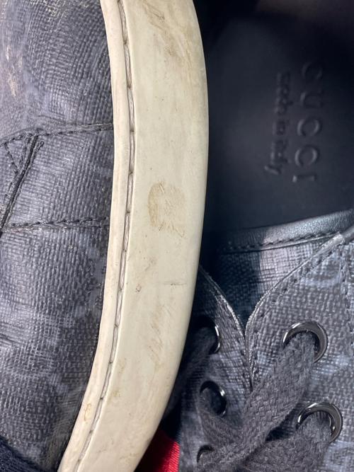 GUCCI（グッチ）GUCCI (グッチ) GGスプリームスニーカー ブラック サイズ:SIZE 9の古着・服飾アイテム
