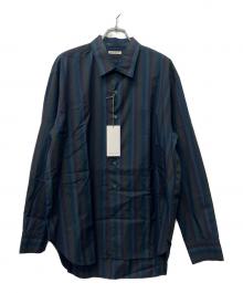 HEUGN（ユーゲン）の古着「Steven Alan 別注 Alan Stripe Shirt」｜グリーン