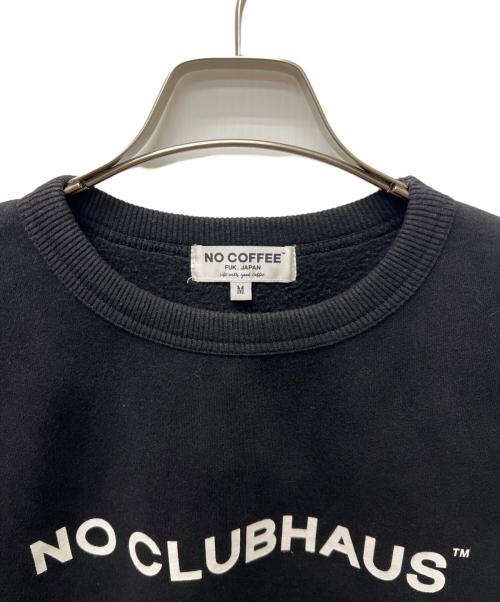 NO COFFEE（ノーコーヒー）NO COFFEE (ノーコーヒー) スウェット ブラック サイズ:Ｍの古着・服飾アイテム