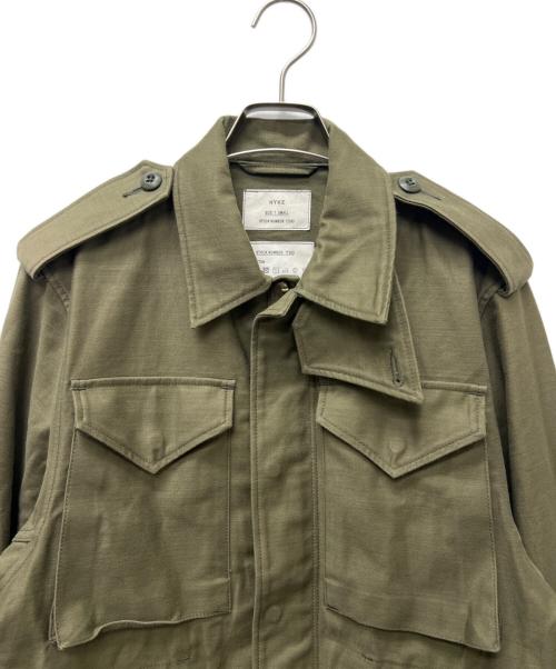 HYKE（ハイク）HYKE (ハイク) ミリタリージャケット カーキ サイズ:Ｓの古着・服飾アイテム