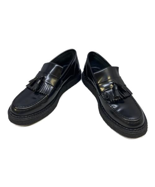 GEORGE COX（ジョージコックス）GEORGE COX (ジョージコックス) FRED PERRY (フレッドペリー) タッセルローファー ブラック サイズ:7の古着・服飾アイテム