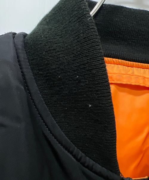 ALPHA INDUSTRIES（アルファインダストリーズ）ALPHA INDUSTRIES (アルファインダストリーズ) リバーシブルジャケット ブラック サイズ:Ｌの古着・服飾アイテム