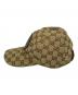 GUCCI (グッチ) ベースボールキャップ ベージュ×ブラウン：20000円