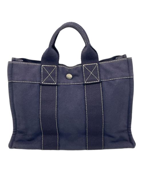 HERMES（エルメス）HERMES (エルメス) トートバッグ ネイビーの古着・服飾アイテム