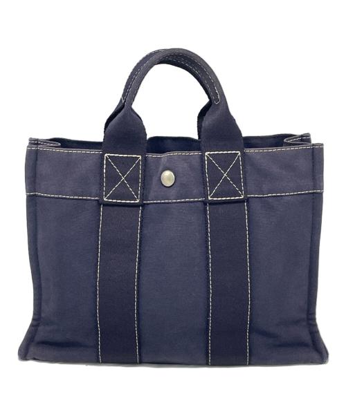 HERMES（エルメス）HERMES (エルメス) トートバッグ ネイビーの古着・服飾アイテム