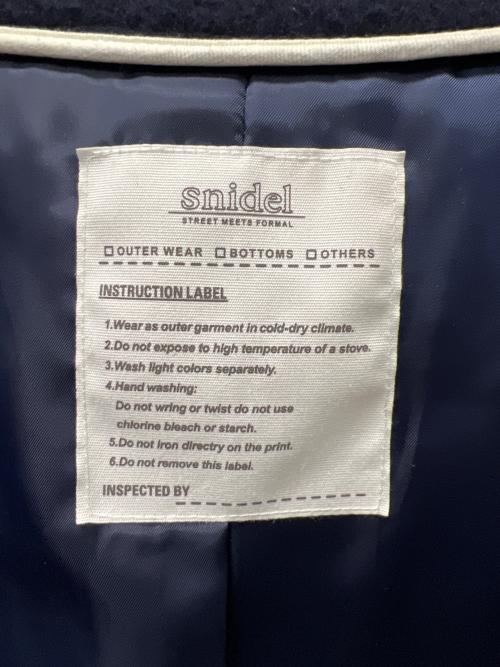 Snidel（スナイデル）Snidel (スナイデル) ロングダッフルコート ネイビー サイズ:１の古着・服飾アイテム