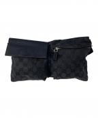 GUCCIグッチ）の古着「ウエストポーチ」｜ブラック