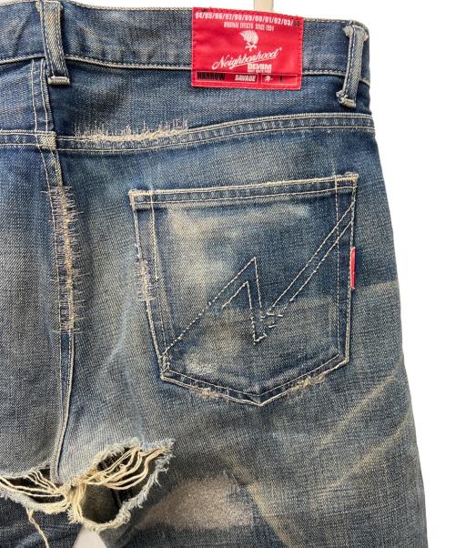 NEIGHBORHOOD（ネイバーフッド）NEIGHBORHOOD (ネイバーフッド) METAL SAVAGE NARROW インディゴ サイズ:Ｌの古着・服飾アイテム