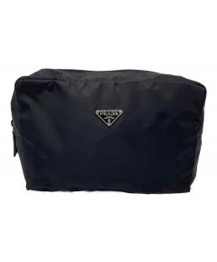 中古・古着通販】PRADA (プラダ) Re-Nylon ポーチ ブラック｜ブランド