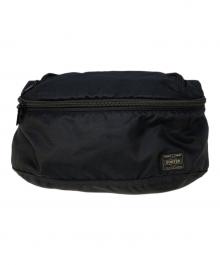 PORTER（ポーター）の古着「ウエストバッグ　PORTER（ポーター）　フラッシュ　689-05953」｜ブラック