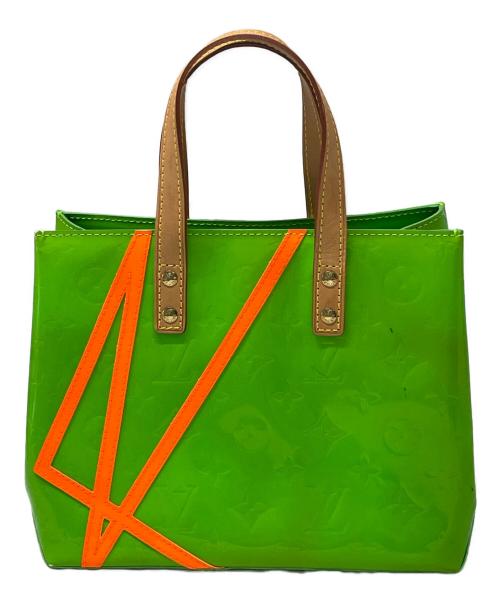 LOUIS VUITTON（ルイ ヴィトン）LOUIS VUITTON (ルイ ヴィトン) モノグラム・ヴェルニ フルオ　ヒューストン グリーン×オレンジの古着・服飾アイテム