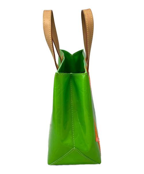 LOUIS VUITTON（ルイ ヴィトン）LOUIS VUITTON (ルイ ヴィトン) モノグラム・ヴェルニ フルオ　ヒューストン グリーン×オレンジの古着・服飾アイテム