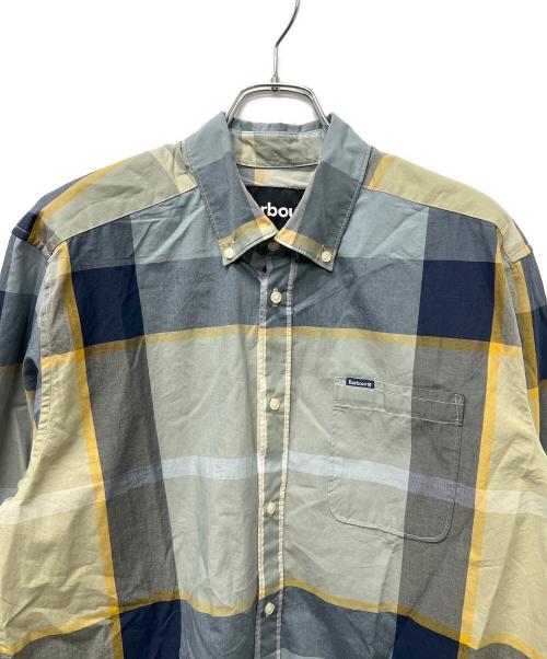 Barbour（バブアー）Barbour (バブアー) Harris タータンチェック シャツ グレー×イエロー サイズ:Ｌの古着・服飾アイテム