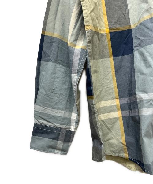 Barbour（バブアー）Barbour (バブアー) Harris タータンチェック シャツ グレー×イエロー サイズ:Ｌの古着・服飾アイテム