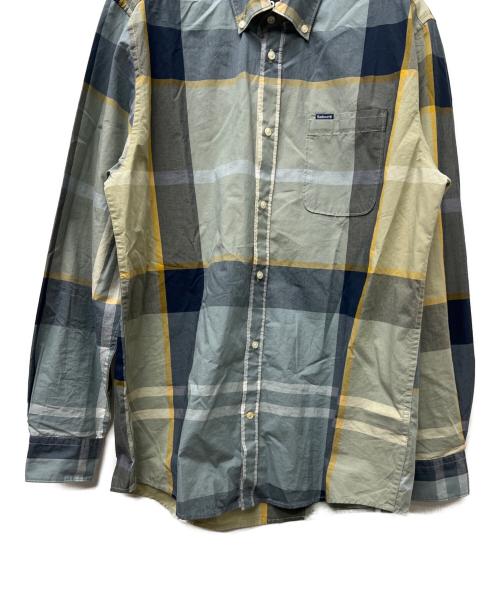 Barbour（バブアー）Barbour (バブアー) Harris タータンチェック シャツ グレー×イエロー サイズ:Ｌの古着・服飾アイテム
