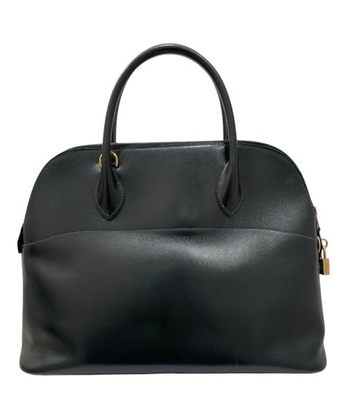 HERMES（エルメス）HERMES (エルメス) Bolide 35/ボリード 35/ボックスカーフ/ブラック/ゴールド金具/○W刻印:1993年製 ブラック サイズ:35の古着・服飾アイテム