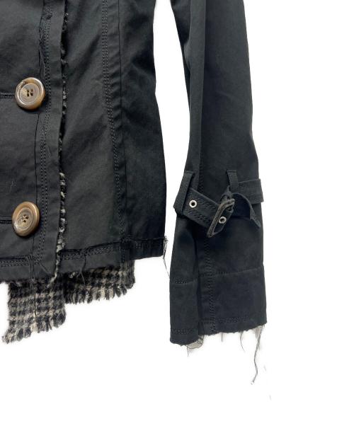 BURBERRY BLUE LABEL（バーバリー ブルー レーベル）BURBERRY BLUE LABEL (バーバリー ブルー レーベル) ショートトレンチ ブラック サイズ:３８の古着・服飾アイテム