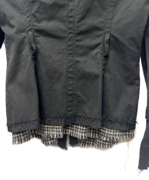 BURBERRY BLUE LABEL（バーバリー ブルー レーベル）BURBERRY BLUE LABEL (バーバリー ブルー レーベル) ショートトレンチ ブラック サイズ:３８の古着・服飾アイテム