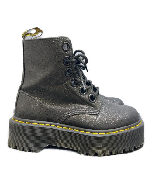 Dr.Martens（ドクターマーチン）Dr.Martens (ドクターマーチン) MOLLY GLTR 6ホールブーツ ブラック サイズ:US 7の古着・服飾アイテム