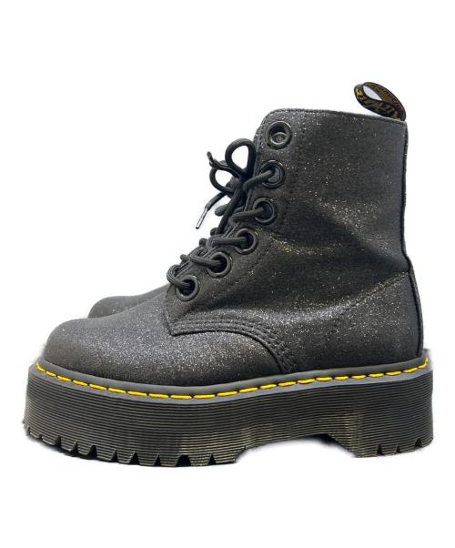 Dr.Martens（ドクターマーチン）Dr.Martens (ドクターマーチン) MOLLY GLTR 6ホールブーツ ブラック サイズ:US 7の古着・服飾アイテム
