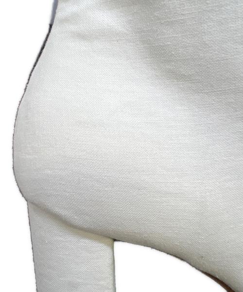 MM6 Maison Margiela（エムエムシックスメゾンマルジェラ）MM6 Maison Margiela (エムエムシックスメゾンマルジェラ) ブーツ ホワイト×シルバー サイズ:36の古着・服飾アイテム