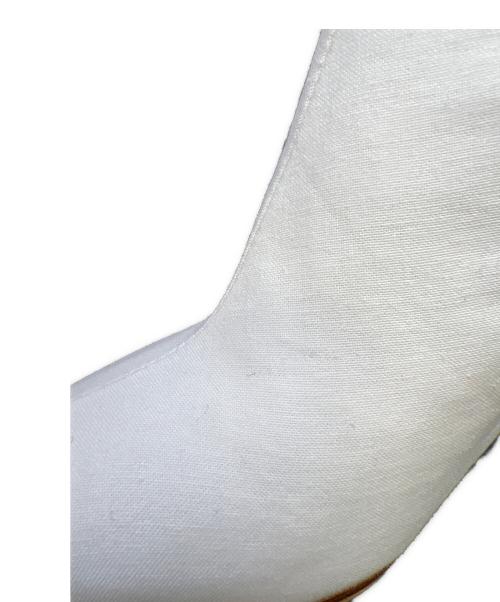 MM6 Maison Margiela（エムエムシックスメゾンマルジェラ）MM6 Maison Margiela (エムエムシックスメゾンマルジェラ) ブーツ ホワイト×シルバー サイズ:36の古着・服飾アイテム