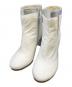 MM6 Maison Margiela（エムエムシックスメゾンマルジェラ）の古着「ブーツ」｜ホワイト×シルバー