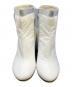MM6 Maison Margiela (エムエムシックスメゾンマルジェラ) ブーツ ホワイト×シルバー サイズ:36：10000円