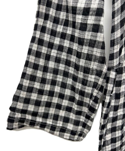 SOIL（ソイル）SOIL (ソイル) チェックワンピース ブラック×ホワイト サイズ:２の古着・服飾アイテム