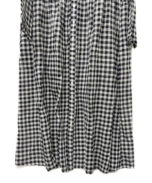 SOIL（ソイル）SOIL (ソイル) チェックワンピース ブラック×ホワイト サイズ:２の古着・服飾アイテム