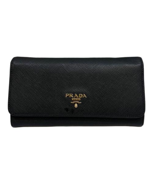 PRADA（プラダ）PRADA (プラダ) 長財布 ブラックの古着・服飾アイテム
