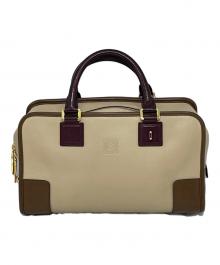 LOEWE（ロエベ）の古着「ハンドバッグ」｜ベージュ×ブラウン
