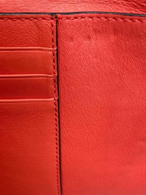 LOEWE（ロエベ）LOEWE (ロエベ) 3つ折り財布 オレンジの古着・服飾アイテム