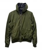 DIESELディーゼル）の古着「フーデッドジャケット」｜グリーン