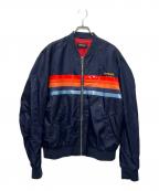 DIESELディーゼル）の古着「ボンバージャケット」｜ネイビー×レッド