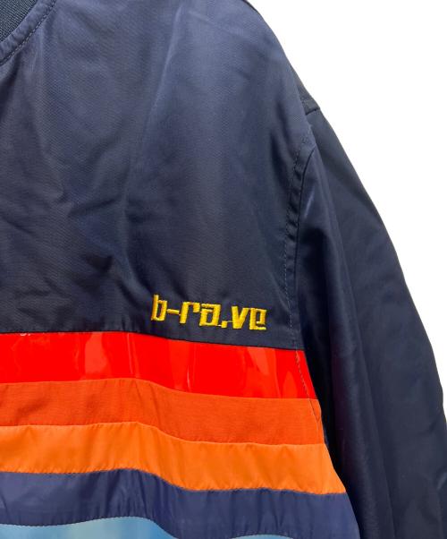 DIESEL（ディーゼル）DIESEL (ディーゼル) ボンバージャケット ネイビー×レッド サイズ:ＸＬの古着・服飾アイテム