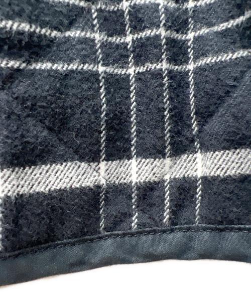 SUPREME（シュプリーム）SUPREME (シュプリーム) Quilted Flannel Zip Up Shirt ブラック×ホワイト サイズ:ＸＬの古着・服飾アイテム