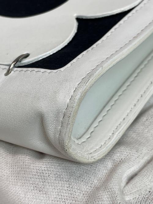 CELINE（セリーヌ）CELINE (セリーヌ) ショルダーバッグ ホワイト×ブラックの古着・服飾アイテム