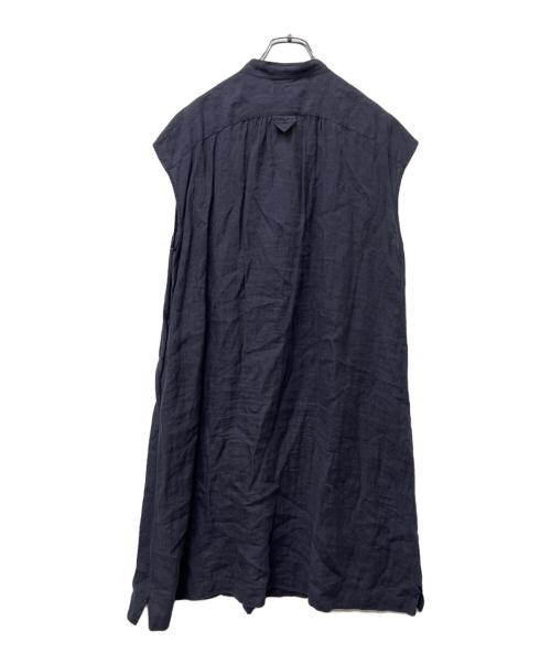 MARGARET HOWELL（マーガレットハウエル）MARGARET HOWELL (マーガレットハウエル) ノースリーブワンピース ネイビー サイズ:FREEの古着・服飾アイテム