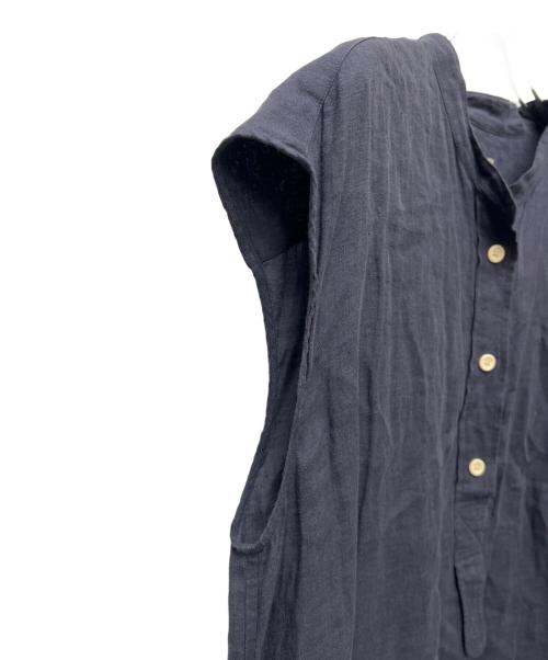 MARGARET HOWELL（マーガレットハウエル）MARGARET HOWELL (マーガレットハウエル) ノースリーブワンピース ネイビー サイズ:FREEの古着・服飾アイテム