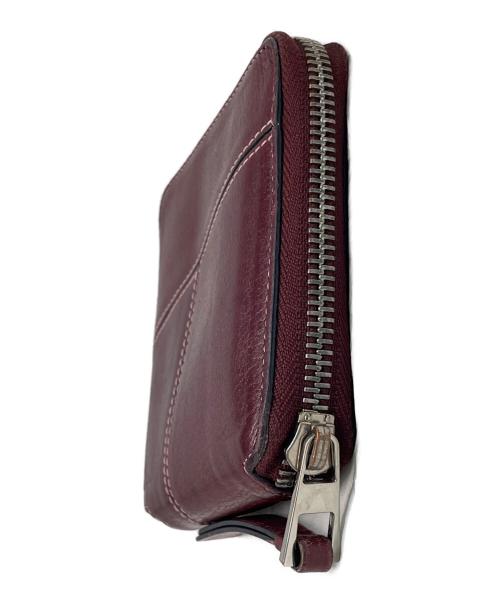 LOEWE（ロエベ）LOEWE (ロエベ) 2つ折り財布 ピンク×ボルドーの古着・服飾アイテム