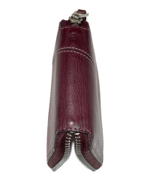 LOEWE（ロエベ）LOEWE (ロエベ) 2つ折り財布 ピンク×ボルドーの古着・服飾アイテム